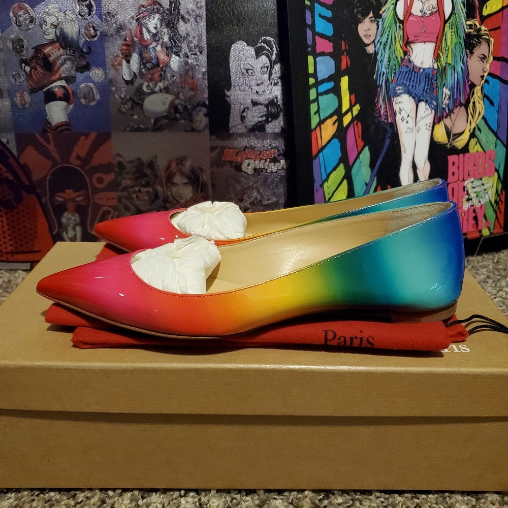 Christian louboutin Ballalla Rainbow Flat